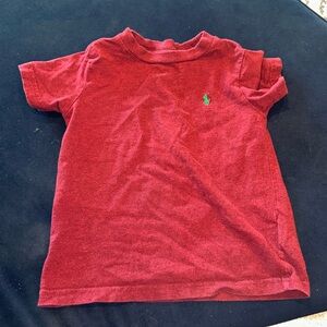 Ralph Lauren short sleeve burgundy shirt